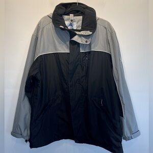 Gerry Men’s Jacket Size XL Outdoor Hiking Camping Hooded Color Black and Green